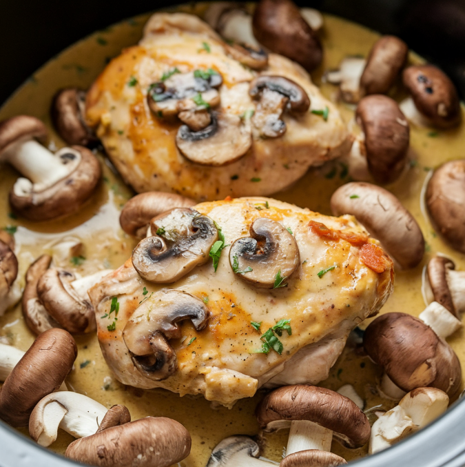 Slow Cooker Mushroom Chicken A Delicious and Easy Comfort Meal