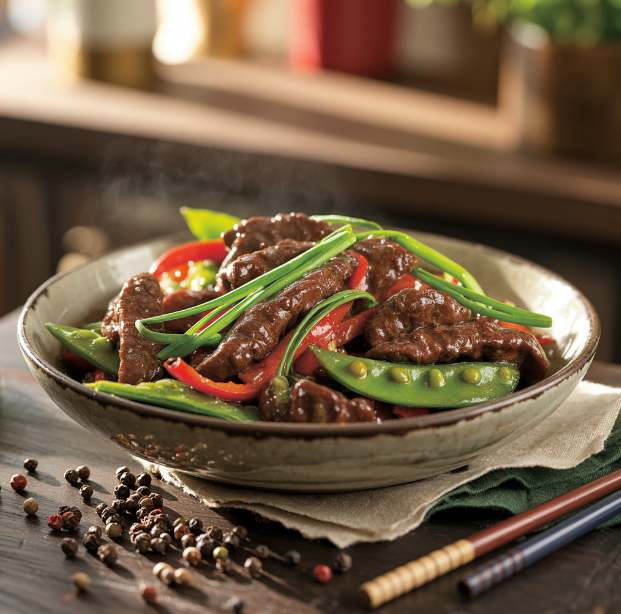 Black Pepper Beef Stir-Fry