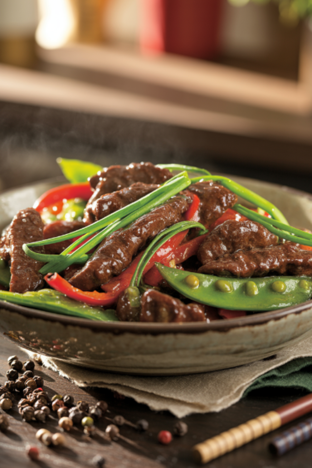 Black Pepper Beef Stir-Fry
