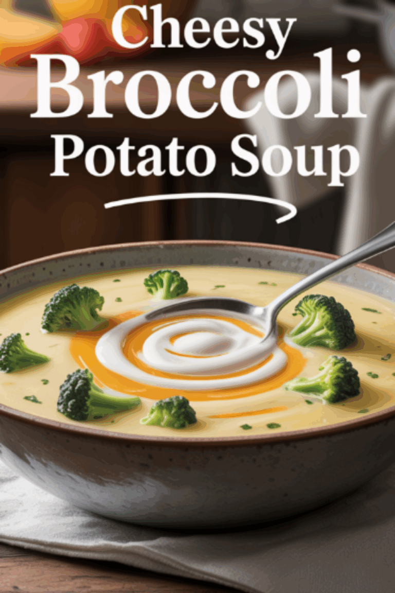 Cheesy Broccoli Potato Soup