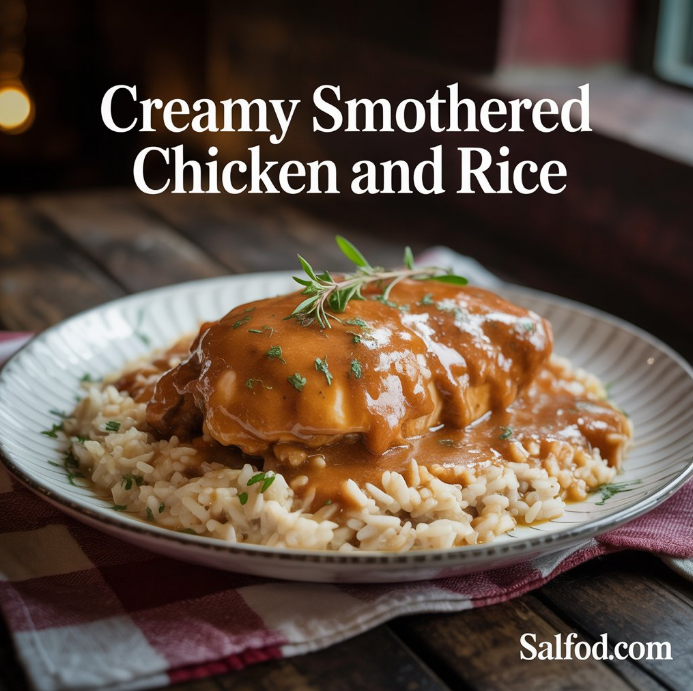 Creamy Smothered Chicken and Rice