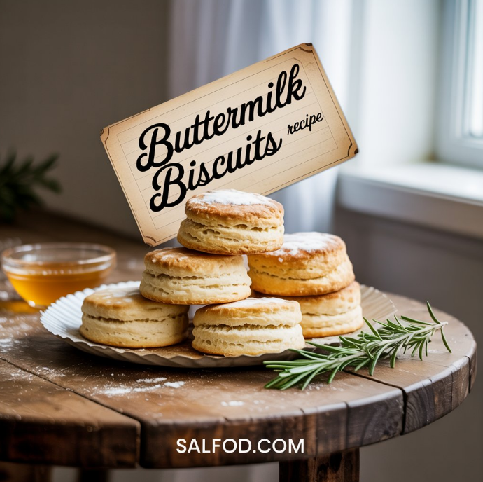 Easy 3-Ingredient Buttermilk Biscuits Recipe – Fluffy, Fast & Homemade!
