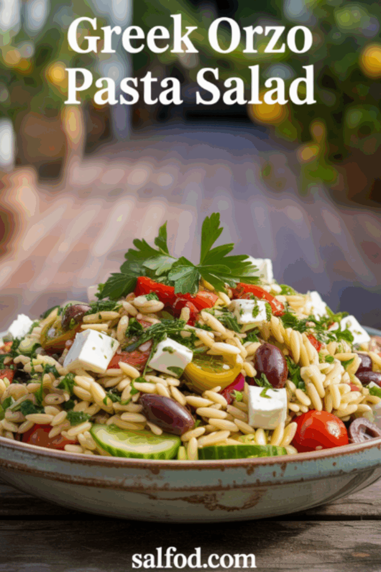 Greek Orzo Pasta Salad A Delicious and Nutritious Dish