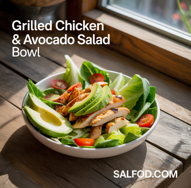 Grilled Chicken & Avocado Salad Bowl