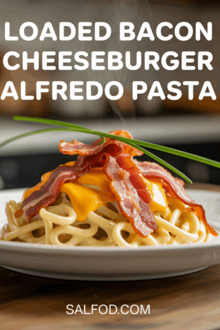 Loaded Bacon Cheeseburger Alfredo Pasta A Decadent Delight