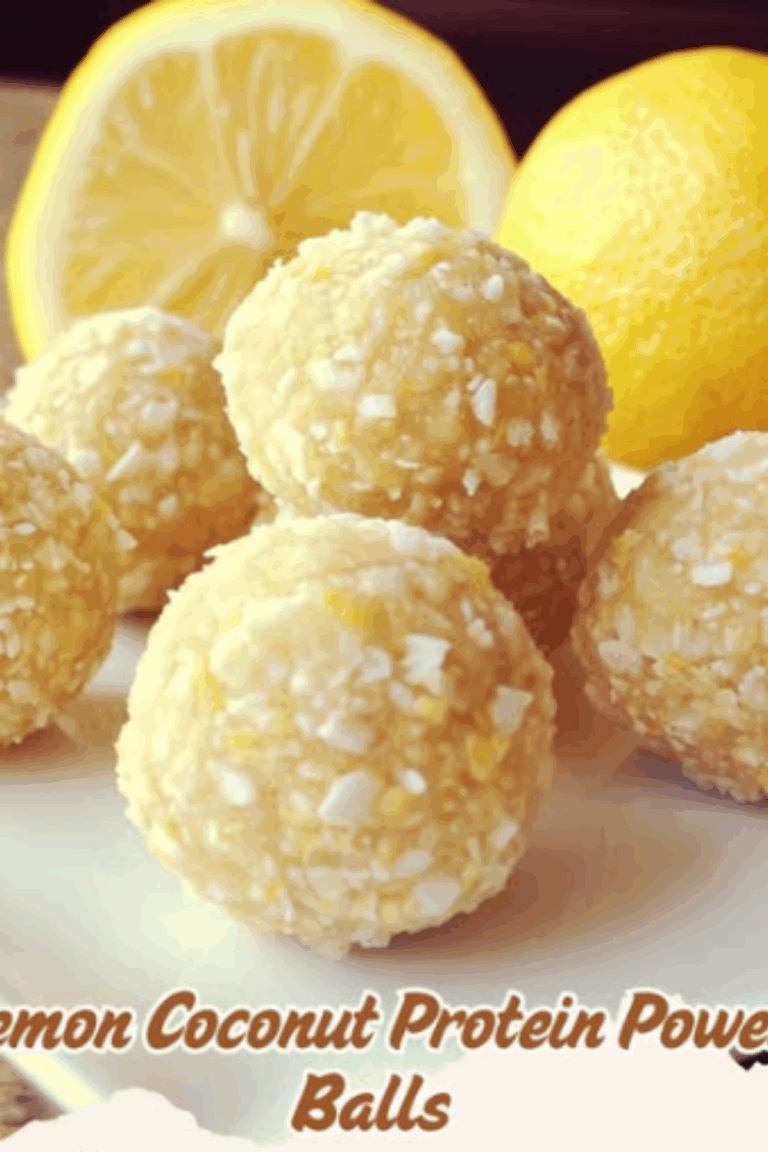 Lemon Coconut Protein Power Balls