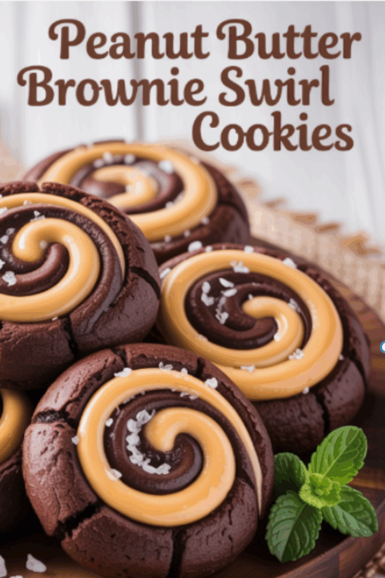 Peanut Butter Brownie Swirl Cookies
