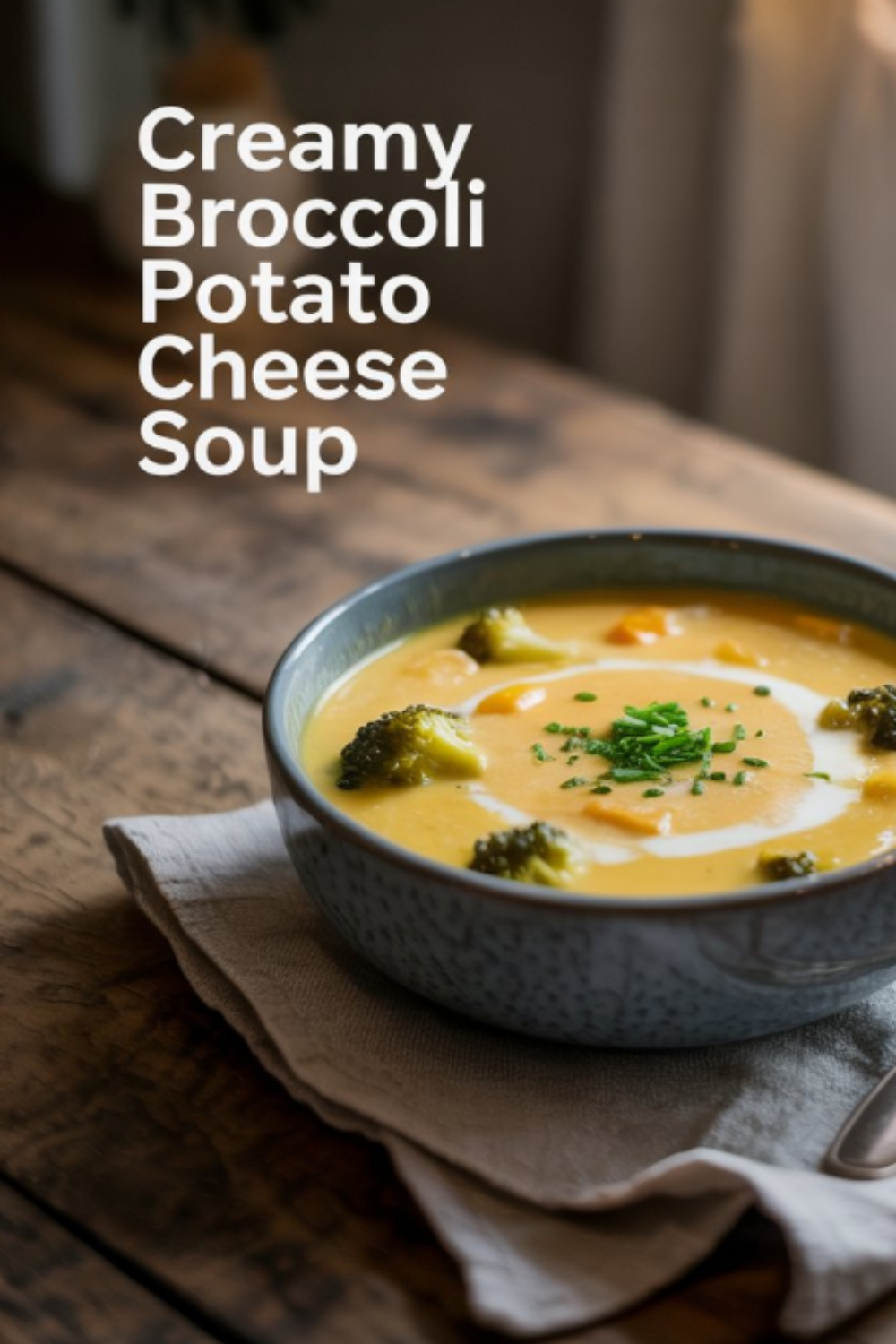 Deliciously Creamy Broccoli Potato Cheese Soup