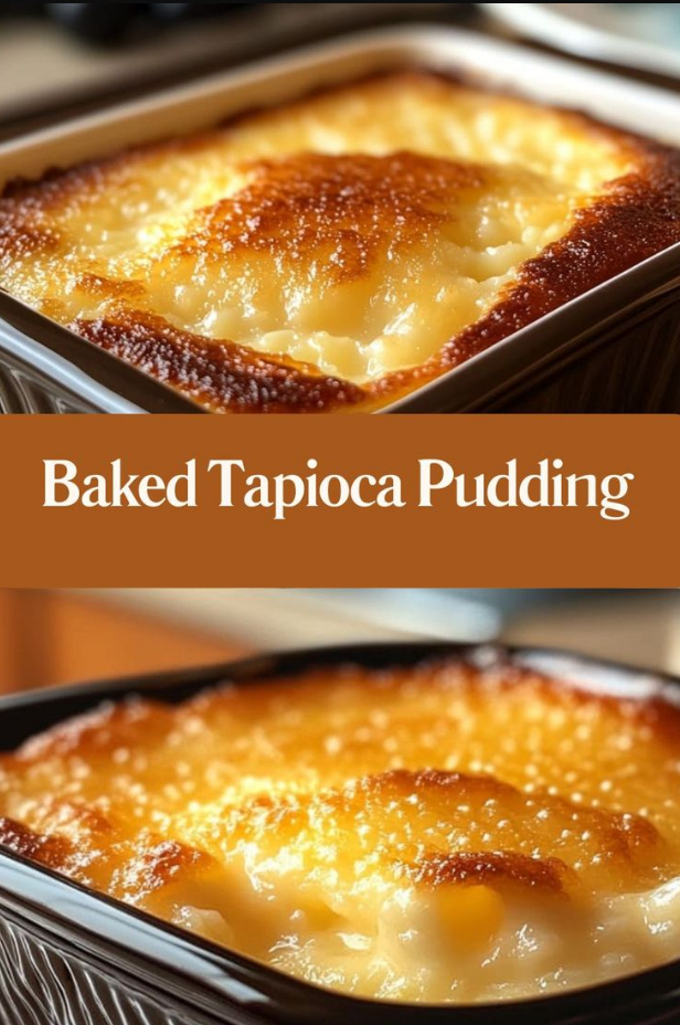 Baked Tapioca Pudding