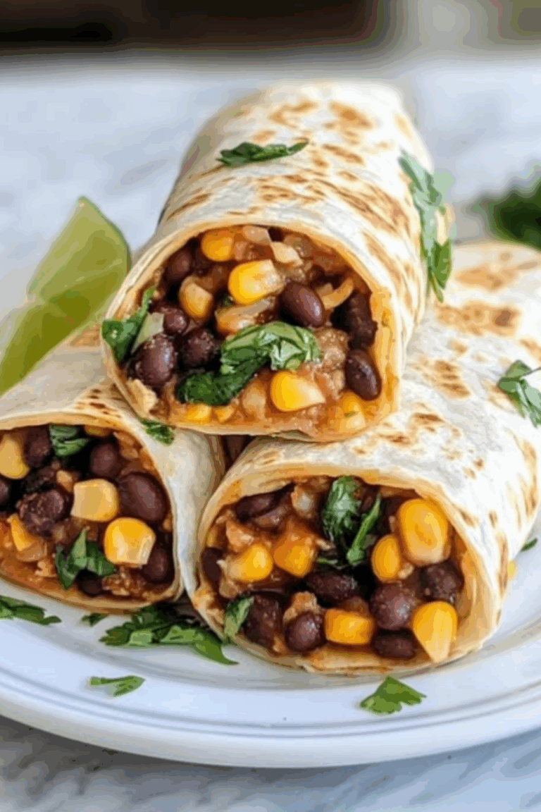 Black Bean & Corn Chipotle Wraps