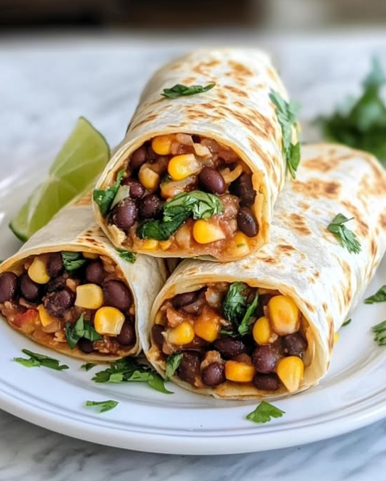 Black Bean & Corn Chipotle Wraps