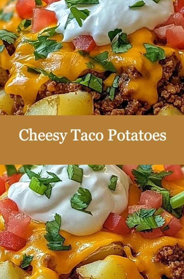 Cheesy Taco Stuffed Potatoes