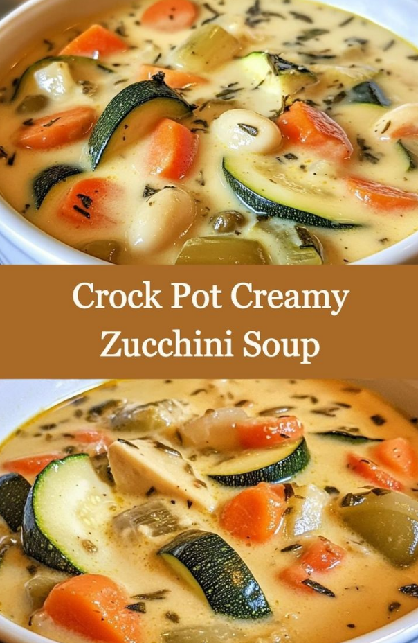 Crock Pot Creamy Zucchini Soup
