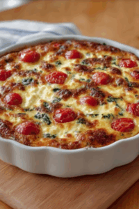 Crustless Spinach, Tomato & Feta Quiche A Deliciously Healthy Recipe