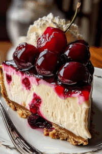 Elegant Cherry Cheesecake A Delightful Dessert Experience