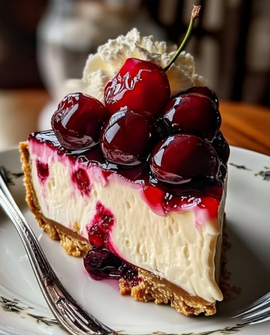Elegant Cherry Cheesecake A Delightful Dessert Experience