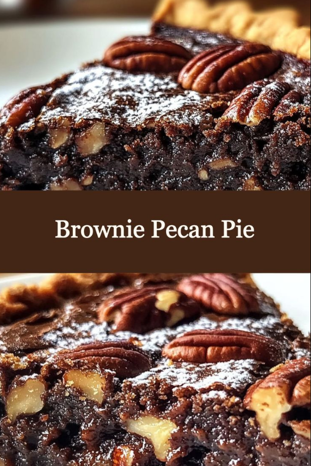 Fudgy Brownie Pecan Pie