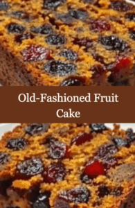 Holiday Fruit Cake Moist