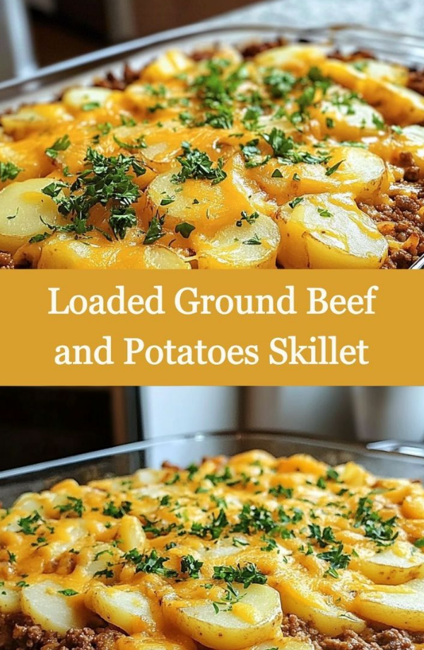 Loaded Ground Beef & Potatoes Skillet A Delicious One-Pan Meal
