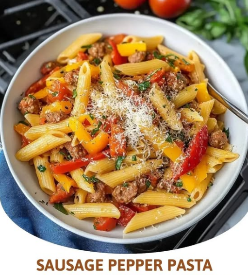 Savory Sausage Pepper Pasta