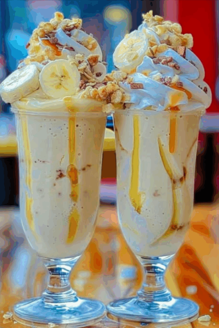 Ultimate Banana Split Milkshakes A Creamy Delight