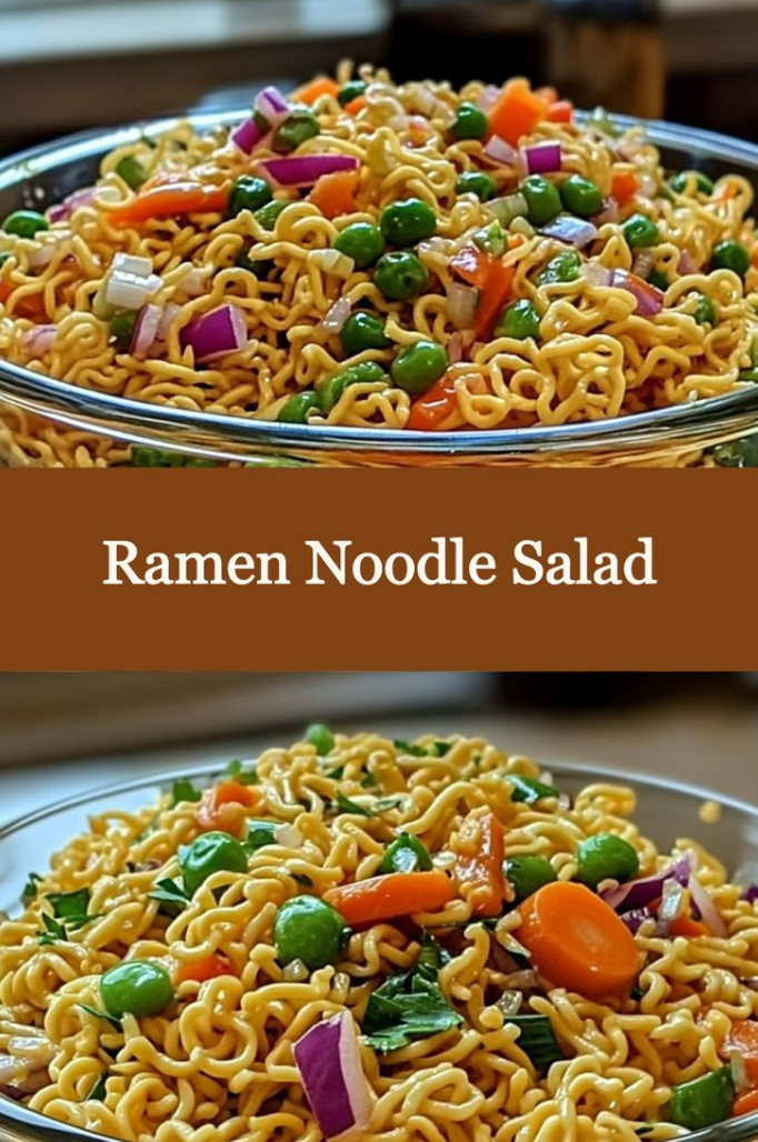 Crunchy Ramen Noodle Salad: