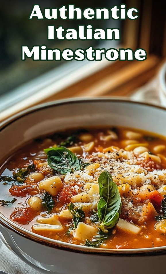 Authentic Italian Classic Minestrone Soup Recipe