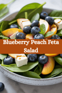 Blueberry Peach Feta Salad