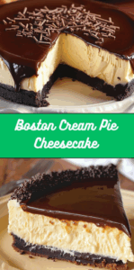 Boston Cream Pie Cheesecake