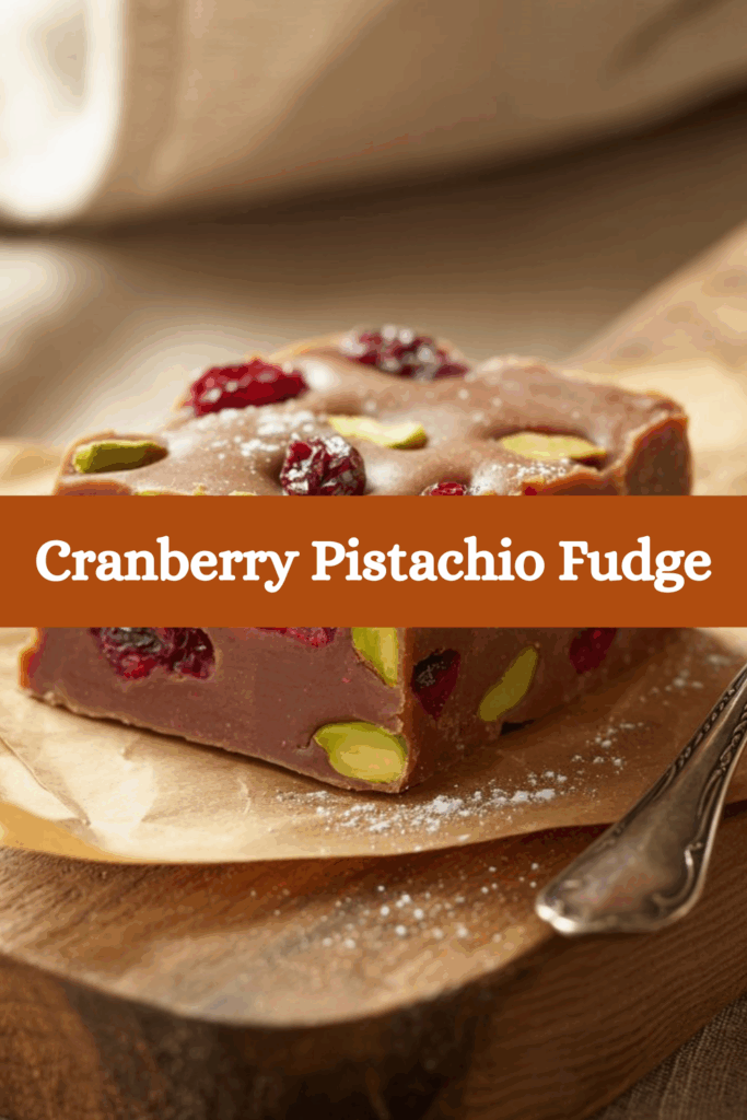 Cranberry Pistachio Fudge