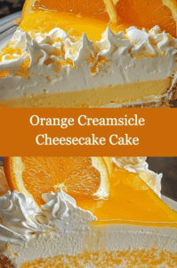 Creamy Orange Cheesecake Cake