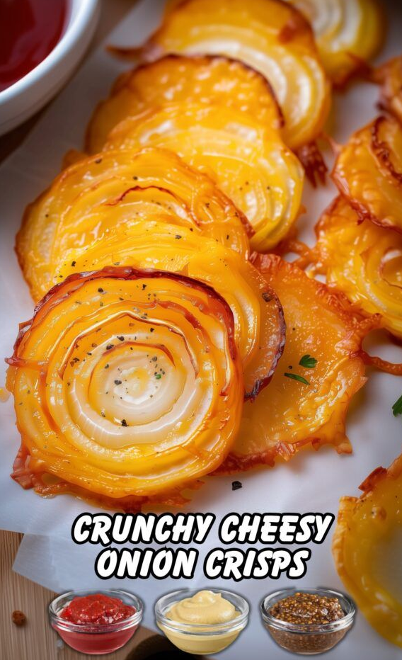 Crunchy Cheesy Onion Crisps