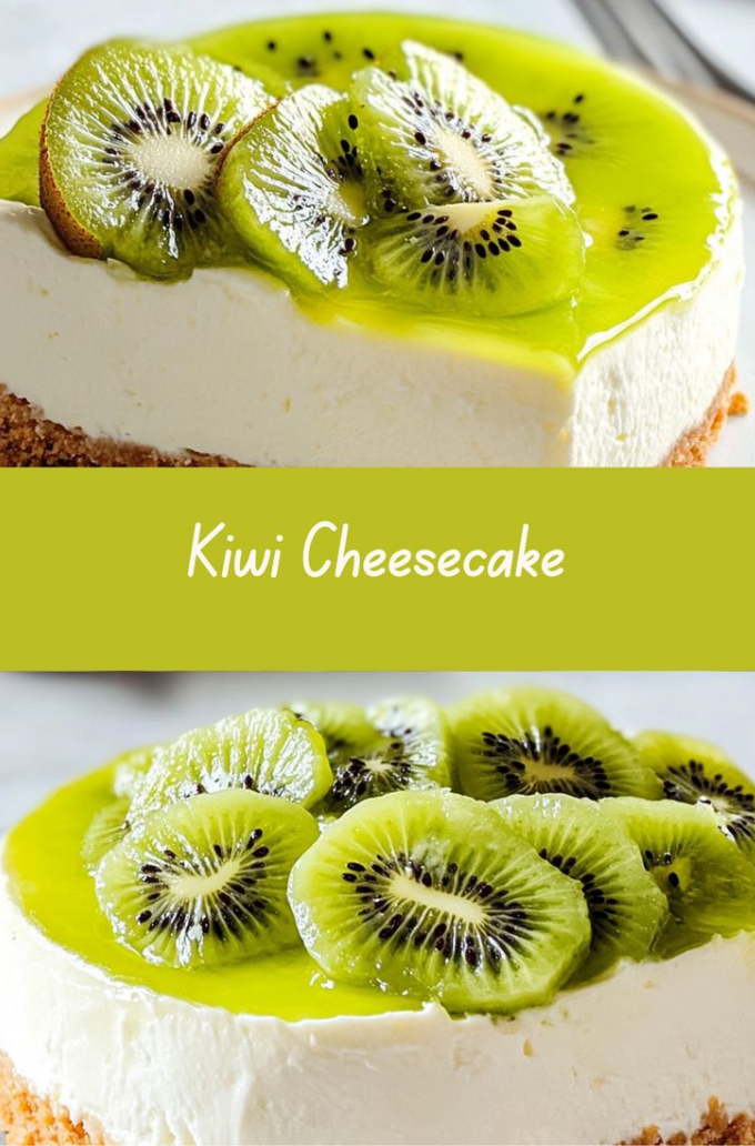 Delightful Kiwi Cheesecake