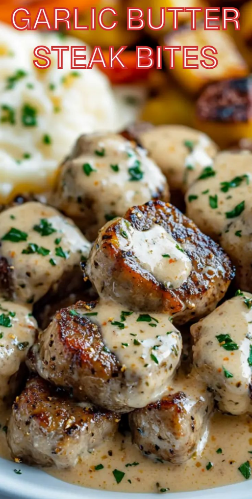 Easy Garlic Butter Steak Bites Yumminess