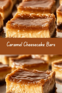 Indulge in Delicious Caramel Cheesecake Bars