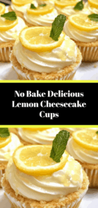 Lemon Cheesecake Cups