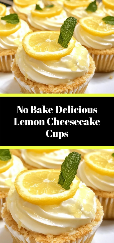 Lemon Cheesecake Cups