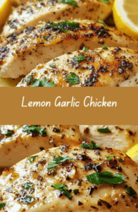 Lemon Garlic Chicken Skillet