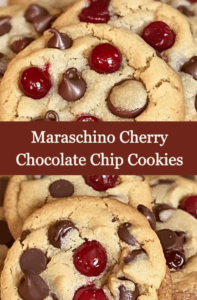 Maraschino Cherry Chocolate Chip Cookie Delight