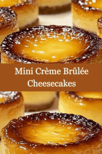Mini Crème Brûlée Cheesecakes