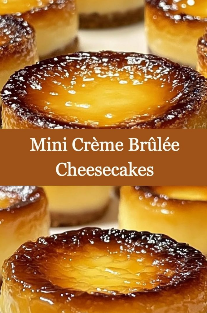 Mini Crème Brûlée Cheesecakes