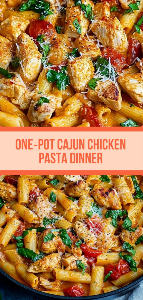 One-Pot Cajun Chicken Pasta Dinner