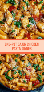 One-Pot Cajun Chicken Pasta Dinner