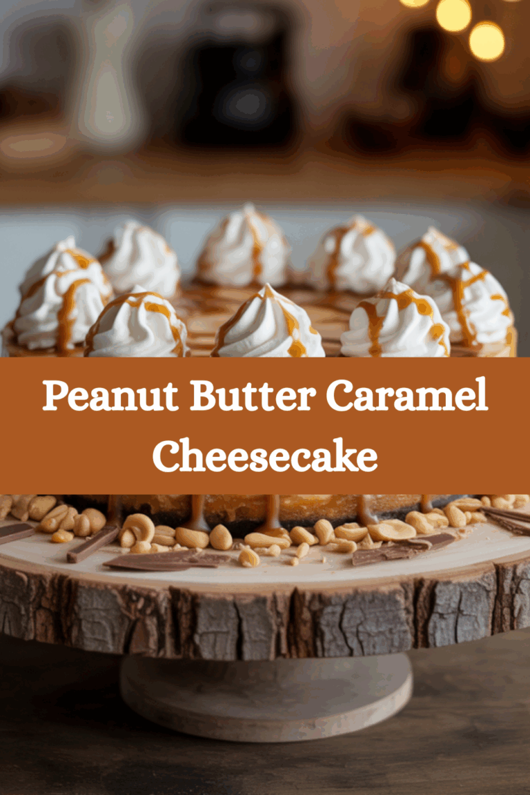 Peanut Butter Caramel Cheesecake