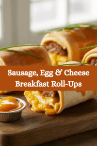 Sausage, Egg & Cheese Breakfast Roll-Ups A Delicious Morning Treat