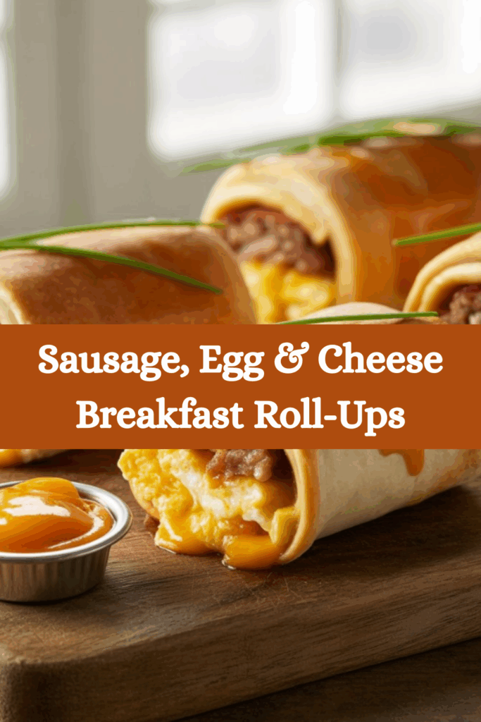 Sausage, Egg & Cheese Breakfast Roll-Ups A Delicious Morning Treat