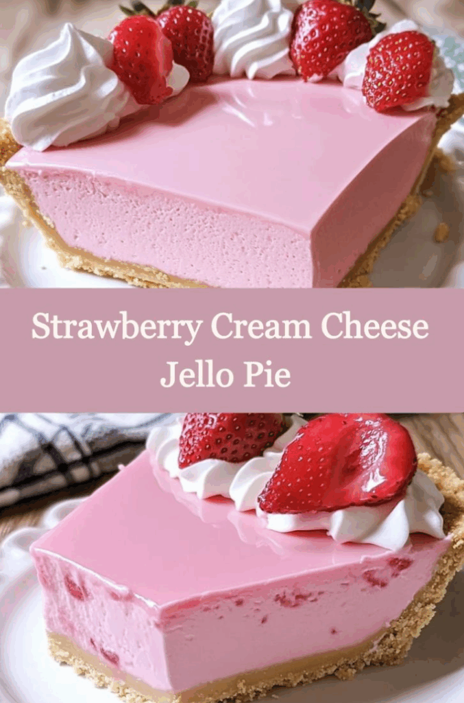 Strawberry Cream Cheese Jello Pie