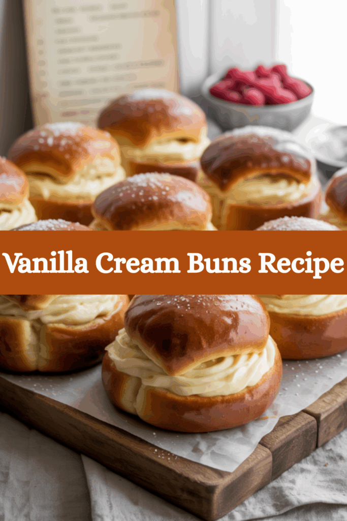 Vanilla Cream Buns Recipe