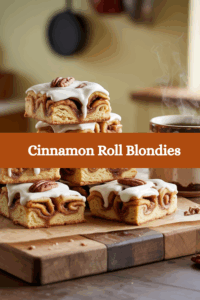 Delicious Cinnamon Roll Blondies