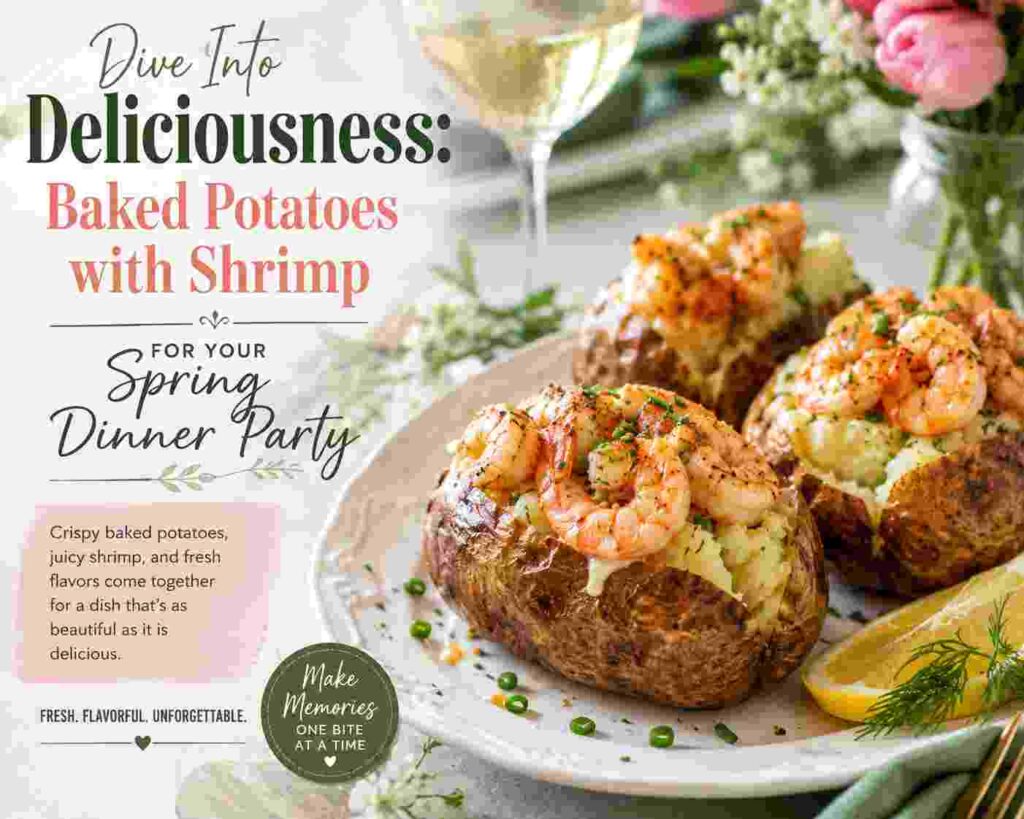 Baked Potatoes with Shrimp